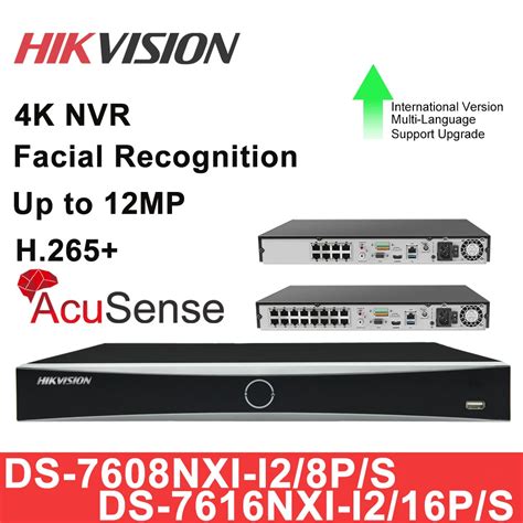 Hikvision Nvr 8ch 16ch 4k Poe Nvr Ds 7608nxi I2 8p Ds 7616nxi I2 16p