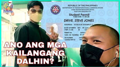 Student Permit Mga Kailangan Sa Pagkuha Ng Student Permit Sa LTO