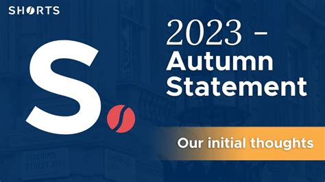 Autumn Statement 2023 Summary Of Tax Announcements