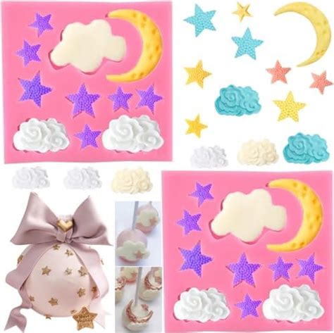 Amazon Sun Moon Stars Cake Fondant Molds Sun Face Crescent