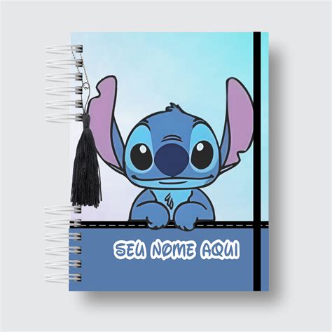 Capa Agenda Stitch - Agenda Personalizada 2024 ou 2025 Stitch capa com seu nome | Shopee Brasil