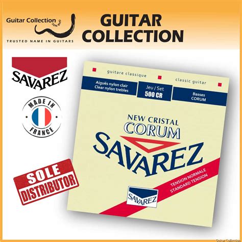 Savarez 500CR New Cristal Corum Normal Tension Classical Guitar Strings ...