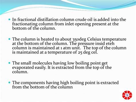 Fractionating Column Diagram