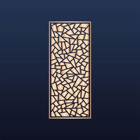 Premium Vector Decorative Laser Cut Panels Template With Abstract