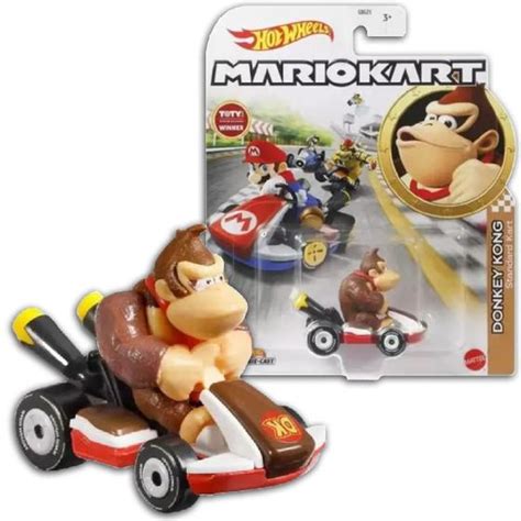 Carrinho Mario Kart Hot Wheels Gbg25 Donkey Kong Mattel Carrinho De Brinquedo Magazine Luiza