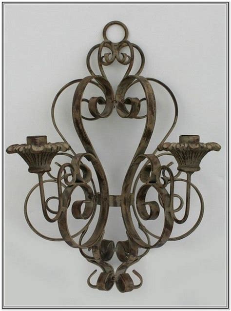 Wrought Iron Wall Candle Holders Uk Wall Design Ideas