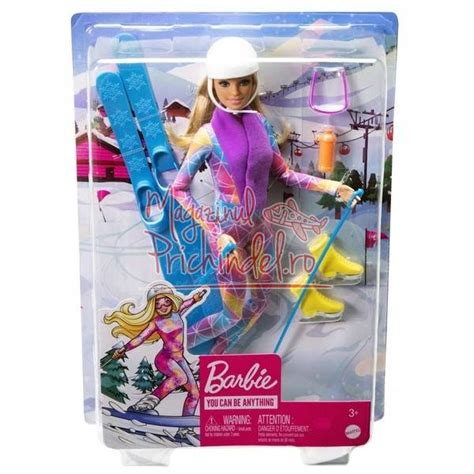 Barbie Aventura De Iarna Papusa La Schi Hgm