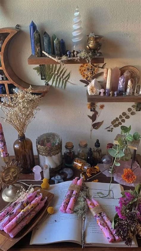 Witch aesthetic | Crystal room decor, Witch room, Crystal room