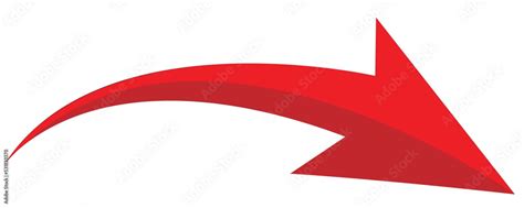 Red Arrow Icon On White Background Flat Style Arrow Icon For Your Web