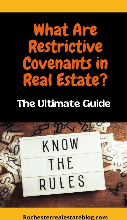 What Are Restrictive Covenants In Real Estate