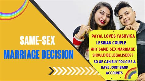 Same Sex Marriage Decision Yashalsvlogs Youtube