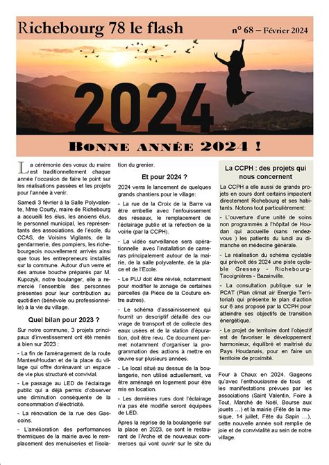 Flash info Janvier Février 2024 Richebourg