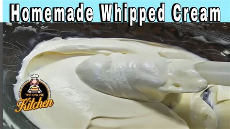 How To Make Whipped Cream At Home Quick And Easy Whipped Cream Recipe The Online Kitchen