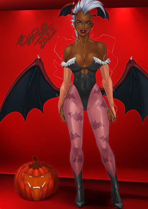 Halloween Party Storm Morrigan Cosplay By Cheloman Hentai Foundry