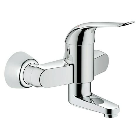 Grohe Euroeco Special Waschtischarmatur Wandmontage Chrom Gl Nzend