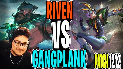 Solarbacca Gangplank Vs Riven Top Grandmasters Patch 12 12 Youtube