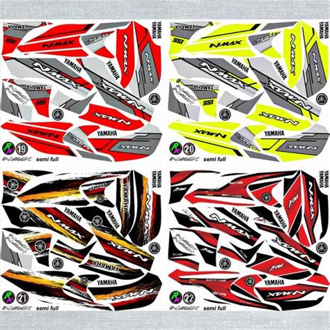 Jual Decal Sticker Stripping Variasi Semi Fullbody New Nmax