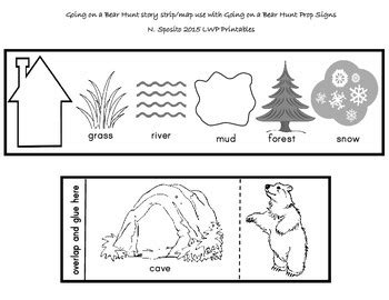 Going on a Bear Hunt Story Strip by LWP Printables | TPT