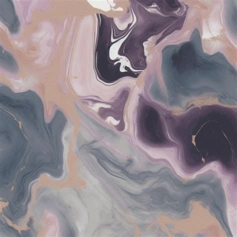 Premium AI Image | A purple and purple marble painting with a purple ...