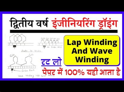 Draw The Wiring Diagram For Simplex Lap Winding And Wave Winding With