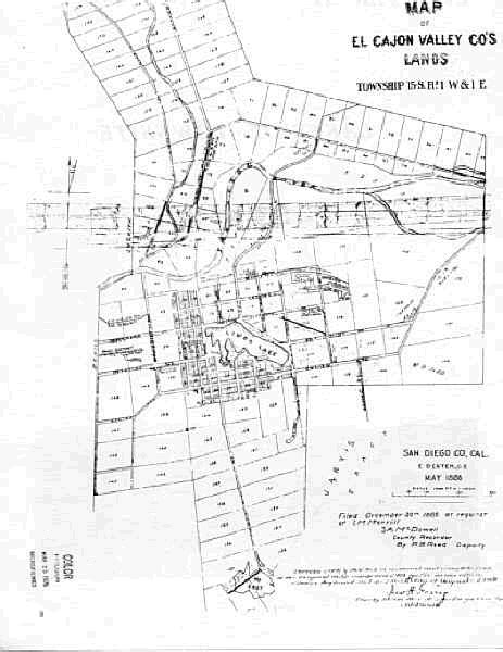 Lakeside CA Township Map - Lakeside Historical Society