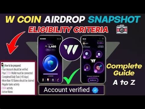 W Coin AirDrop Eligibility Criteria Complete Guidance Wcoin