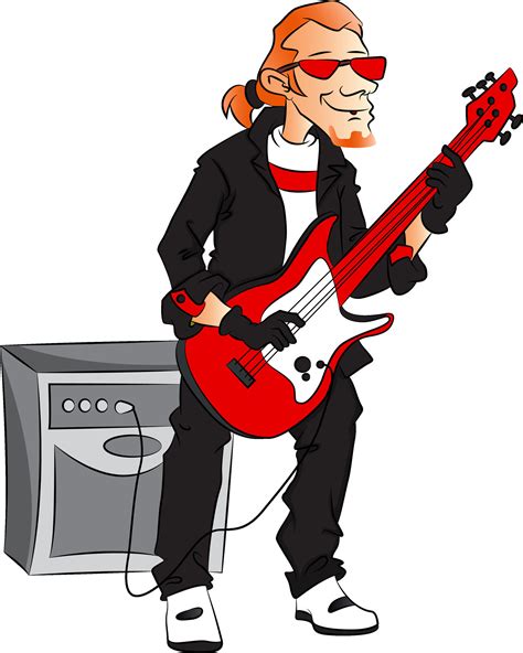 Vector of man playing electric guitar. 34497879 Vector Art at Vecteezy