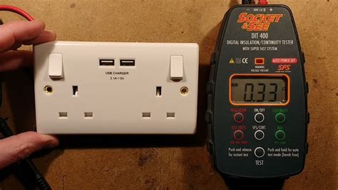 V Insulation Test Of A British General Usb Socket Youtube