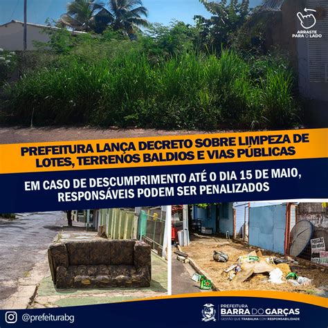 Prefeitura Lan A Decreto Sobre Limpeza De Lotes Terrenos Baldios E