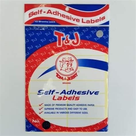 Jual Label T J Label Tj Label Tom Stiker Sticker Tom Self Adhesive