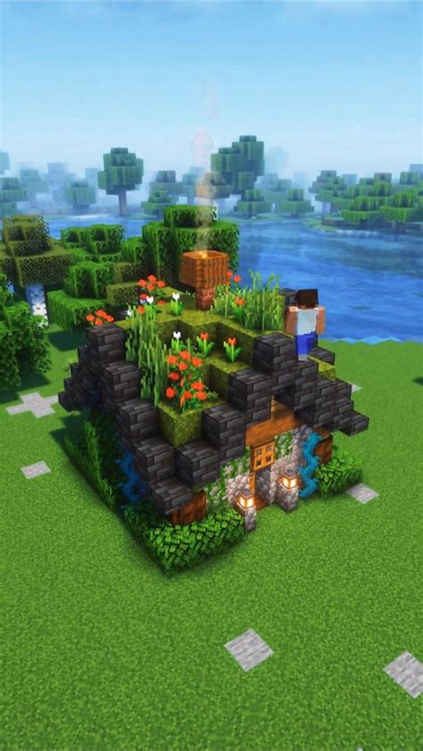 Minecraft Best Survival House 🏡 Follow For Op Minecraft Builds 📢 Share