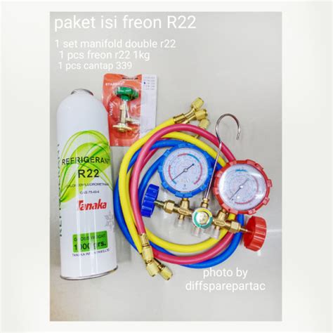 Jual Paket Isi Freon R22 Lengkap Manifold Gauge Double Jakarta Pusat