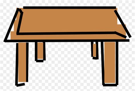 Desk Clipart Wood Furniture Cartoon Desk Free Transparent Png