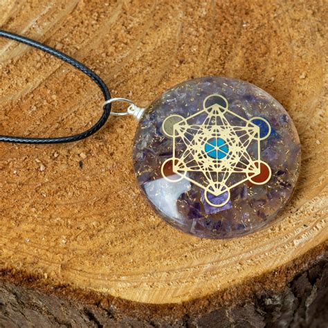 Pendentif Orgonite Fluorine Chakras Metatron Zenvol Vente En Gros