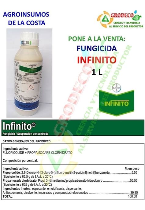 Infinito 1l Fungicida Especialista En Control De Tizones Meses Sin Intereses