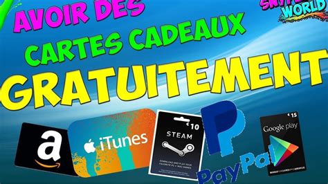 Gagner Des Cartes Cadeaux Amazon Itunes Google Play Ebay Simple Et