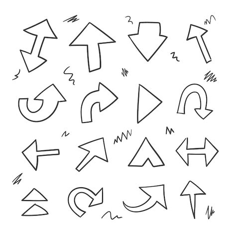 Free Vector Hand Drawn Scribble Element Set