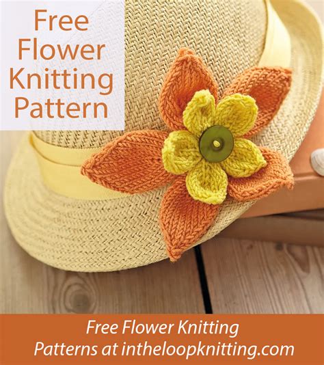 Flower Knitting Patterns In The Loop Knitting