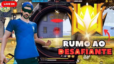 CS RANK RUMO AO DESAFIANTE JOGANDO INSCRITOS FREE FIRE AO