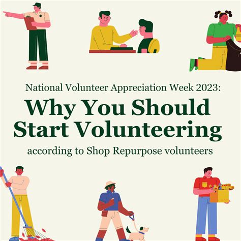 National Volunteer Appreciation Week Why You Should Start Volunteerin