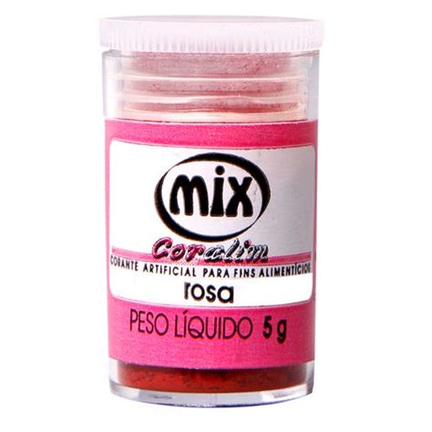 Corante Aliment Cio Em P G Mix Rosa Armarinho Santa Cec Lia