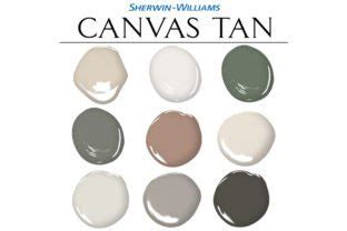 Sherwin Williams Canvas Tan Color Scheme Graphic by Concept Colors · Creative Fabrica