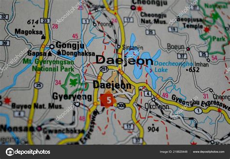 Daejeon South Korea Map Stock Photo by ©olgo7 218820448