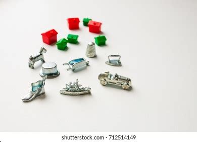 Monopoly Board Game Playing Pieces Cards Stock Photo 712514149 | Shutterstock