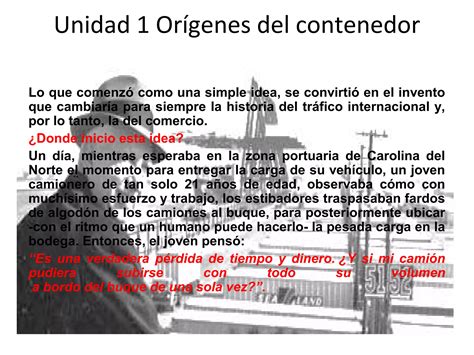 Clase Origen De La Carga Contenerizada Ppt