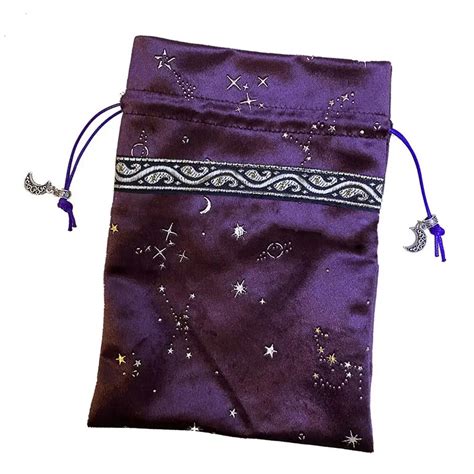 Bo Te De Rangement Sac De Rangement En Velours Pour Cartes De Tarot