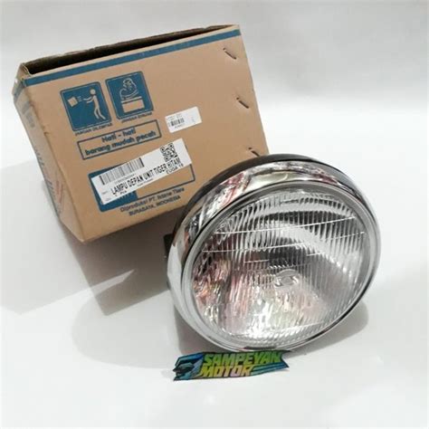 Jual Headlamp Reflektor Lampu Depan Honda Tiger Lama Bulat Batok Hitam