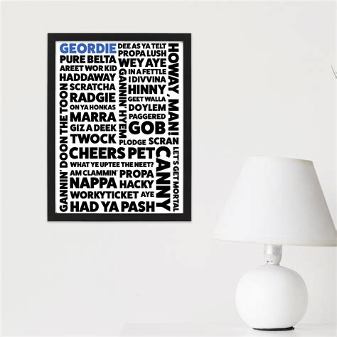 Geordie dialect/sayings – Prints With Personality