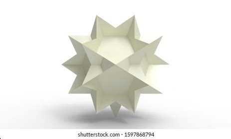 3d Rendering Colored Polyhedron Models Isolated Stock Illustration ...