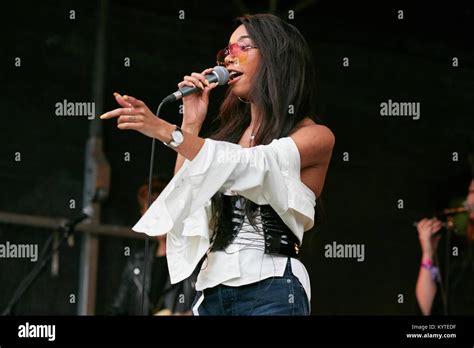 The Swedish singer and songwriter Janice performs a live concert during the Norwegian music ...